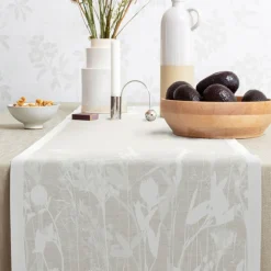 Airy beige löpare 35X120 - Ekelunds Linneväveri