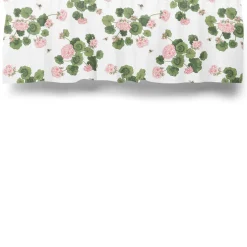 Astrid Rosa Gardinkappa Metervara med Pelargoner
