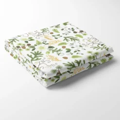 Barr & Blom offwhite/grön - bordsduk