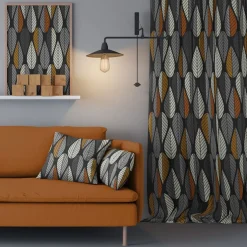 Blader svart-orange gardiner