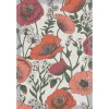 Blomsterfält kökshandduk 35X50 – Ekologisk bomull med blommönster