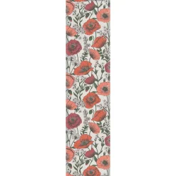 Blomsterfält löpare 35x140 - Ekologisk bomull med blommönster
