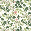 Blomsterlund grön - tyg