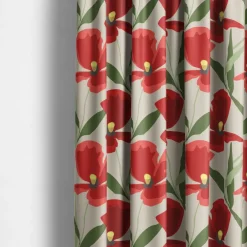 Blomsterskrud culla röd tyg