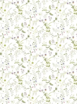 Blomsteryra vit kuddfodral