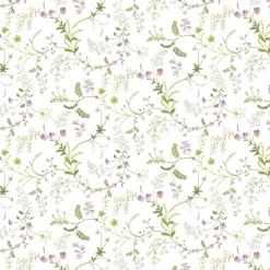 Blomsteryra vit tyg