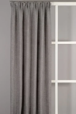 Charlie grå gardiner - elegant struktur och mjukt fall