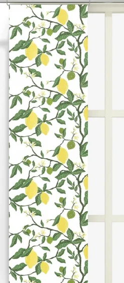 Citronträd gul panelgardiner