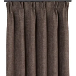 Cru brun mörkläggningsgardin dubbel bredd 1-pack