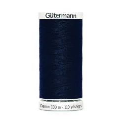 Denimtråd 100m Col.6756 blå