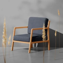 Dynväv denim enfärgat tyg till utemöbler