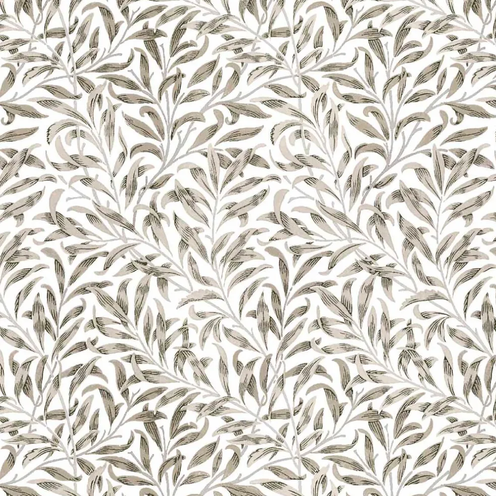 Ester beige tyg – klassiskt bladmönster i beige