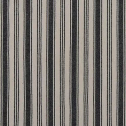 Eugene svart-beige randigt tyg
