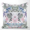 Fjärilsblom kuddfodral turkos-rosa - fjärilar och blommor
