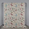Flower Dreamy tyg - Linnelook Halv Panama