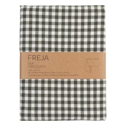 Freja grön bordsduk smårutig duk
