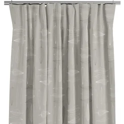 Frostblad Beige – Gardin med stilrent bladmotiv