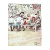 Frukost kökshandduk - Carl Larsson