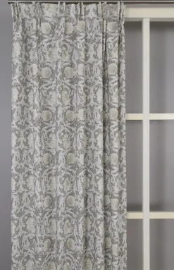 Grace beige gardiner - Klassisk blommig Arts and Crafts design