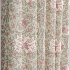 Grace dimmgrön gardiner - Klassisk blommig Arts and Crafts design