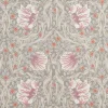 Grace dimmgrön tyg - Klassisk blommig Arts and Crafts design