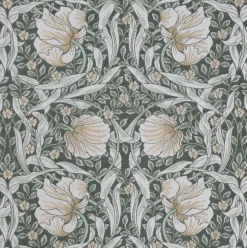 Grace grön gobeläng - Klassisk blommig Arts and Crafts design