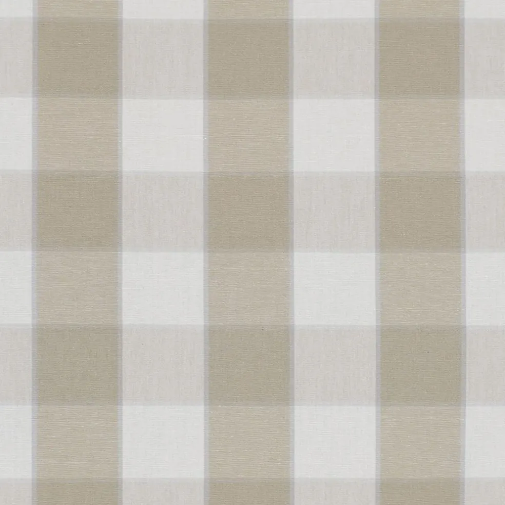Gripsholm klassiskt beige och vit rutigt tyg