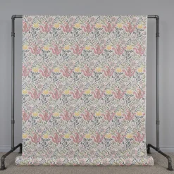 Harmony vit-rosa tyg