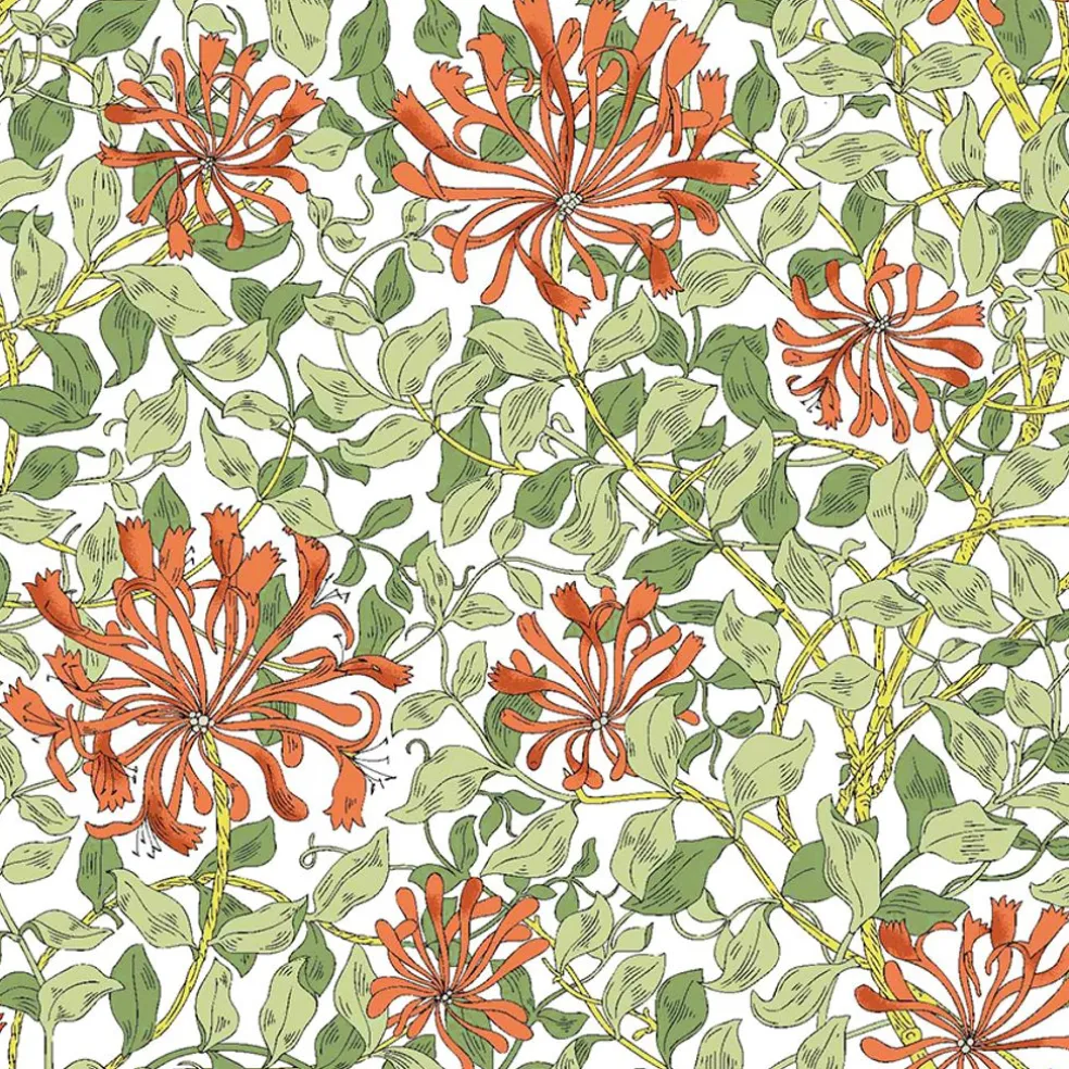 Honeysuckle terrakotta gardintyg