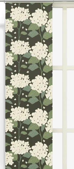 Hortensia grön panelgardiner