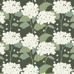Hortensia grön tyg
