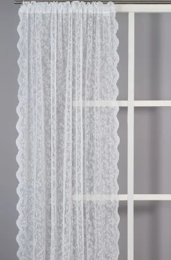 Lize offwhite romantiska spetsgardiner