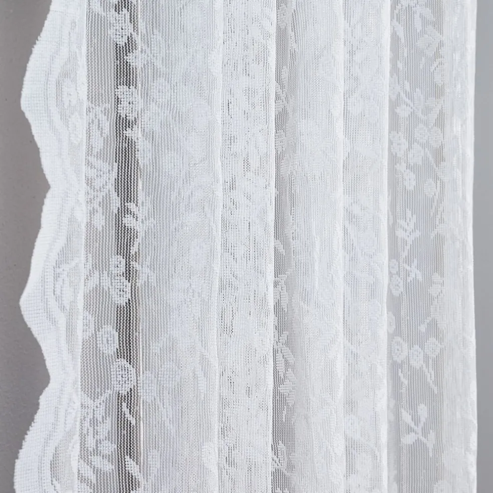 Lize offwhite romantiska spetsgardiner