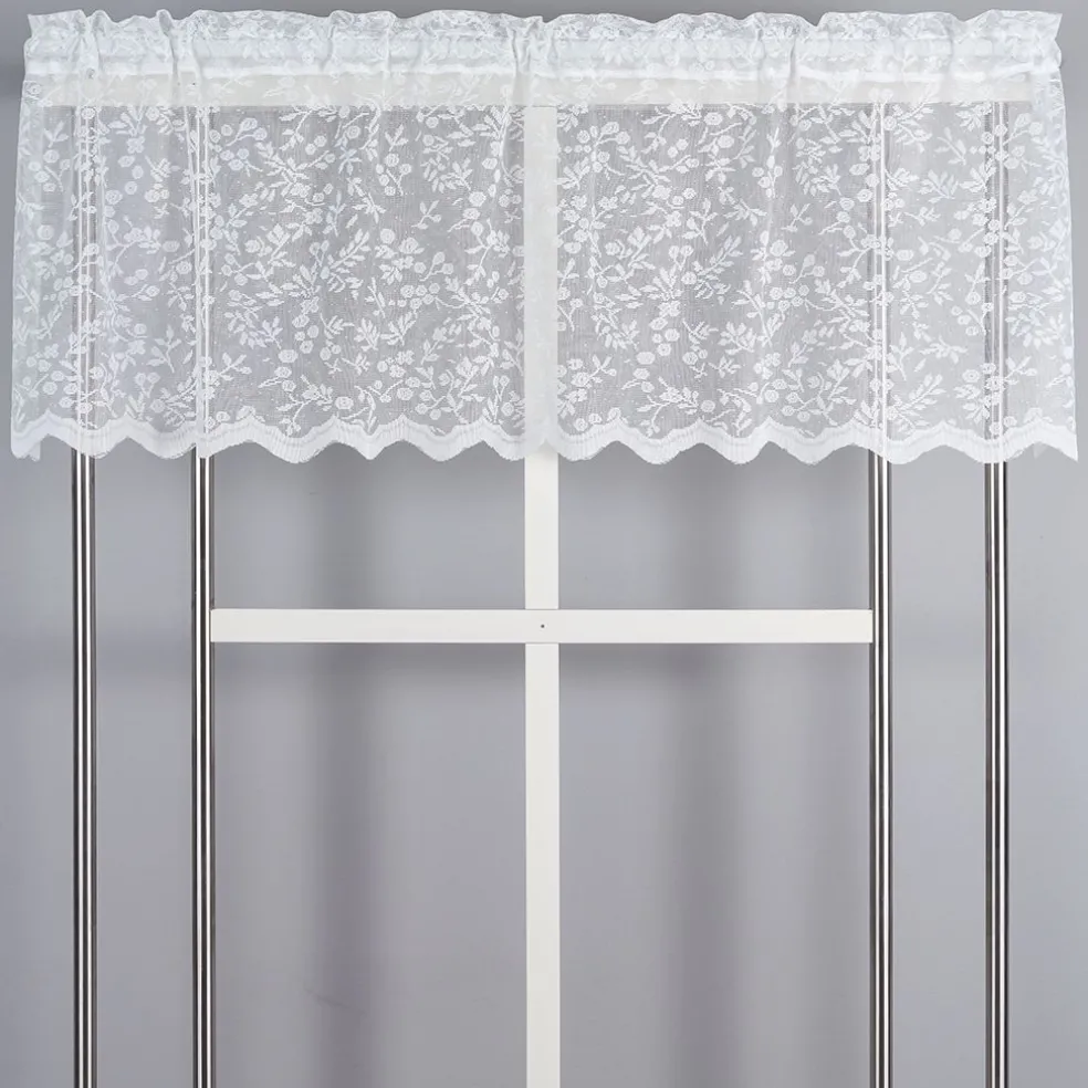 Lize offwhite spets kappmetervara 50 cm – romantisk gardinkappa