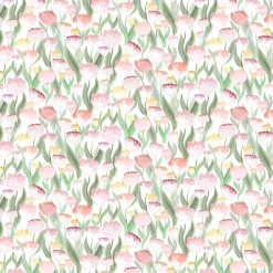 Ljuvligt rosa – blommigt tyg i mjuka rosa och gula toner