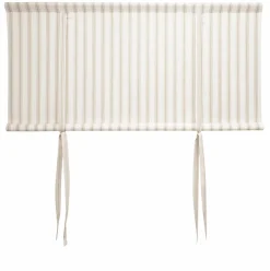 Madicken beige hissgardin – klassisk randig hissgardin