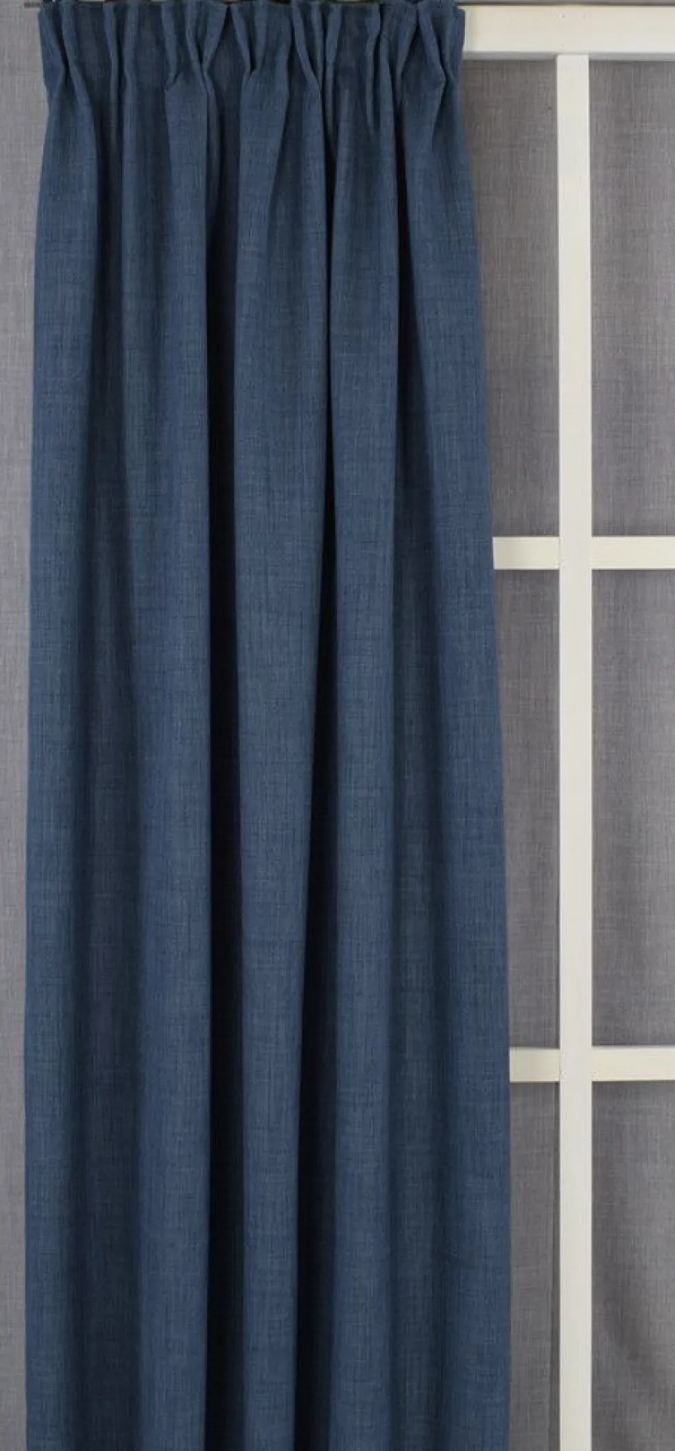 Milo denim gardiner – Tidlös design med fin struktur