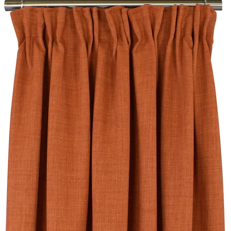 Milo orange gardiner - Tidlös design med fin struktur
