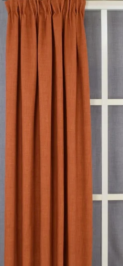 Milo orange gardiner - Tidlös design med fin struktur