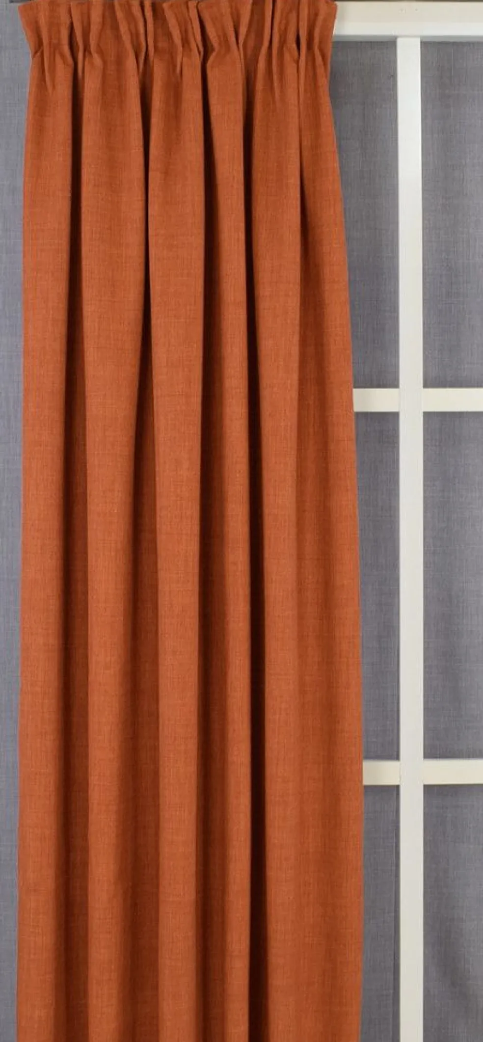 Milo orange gardiner - Tidlös design med fin struktur