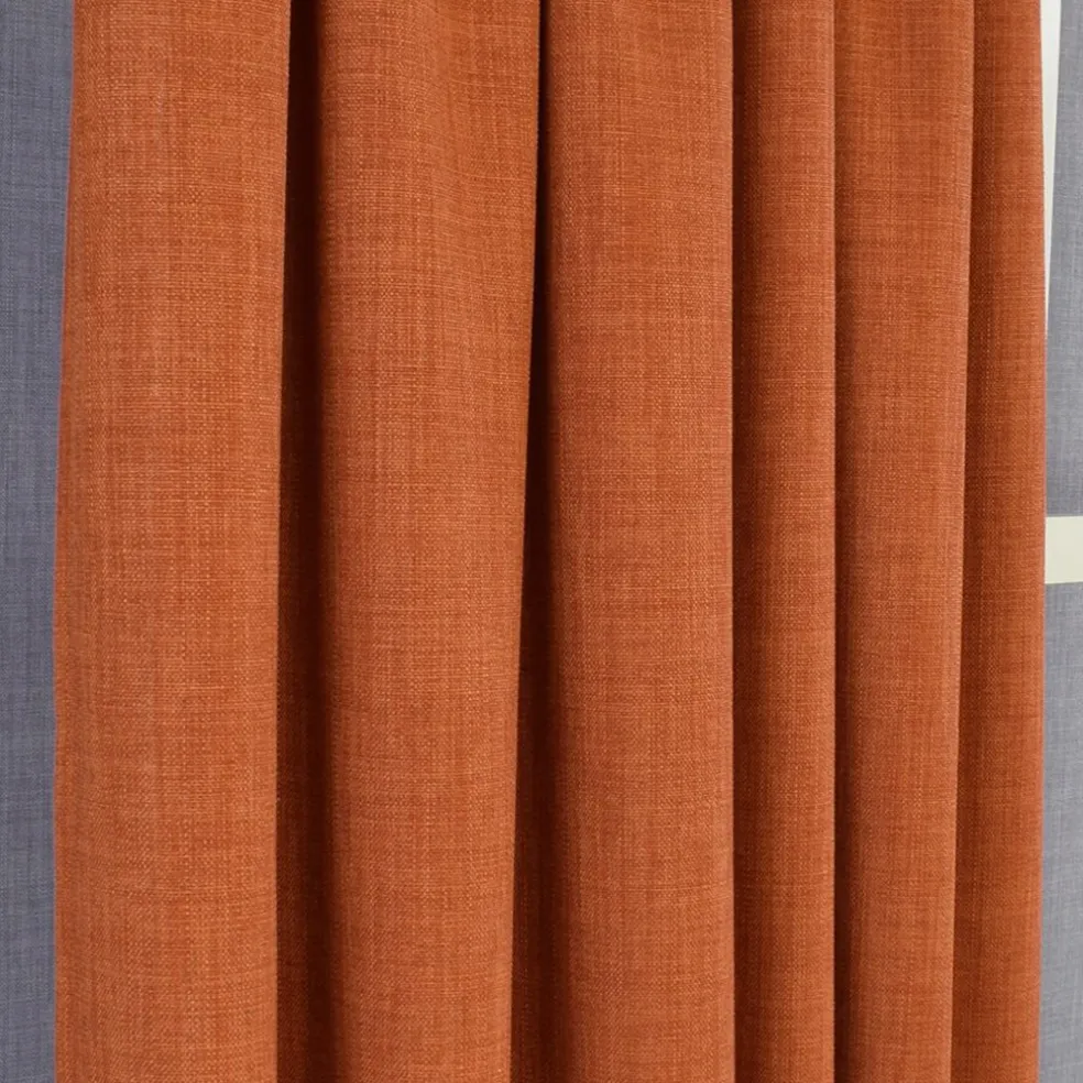 Milo orange gardiner - Tidlös design med fin struktur