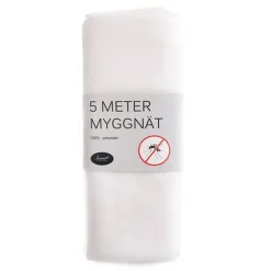 Myggnät vit 5m