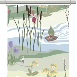 Naturens lycka pastell panelgardiner