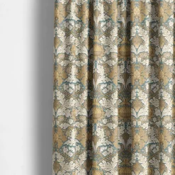 Opulence tyg -Slingrande blad, blommor och ornament