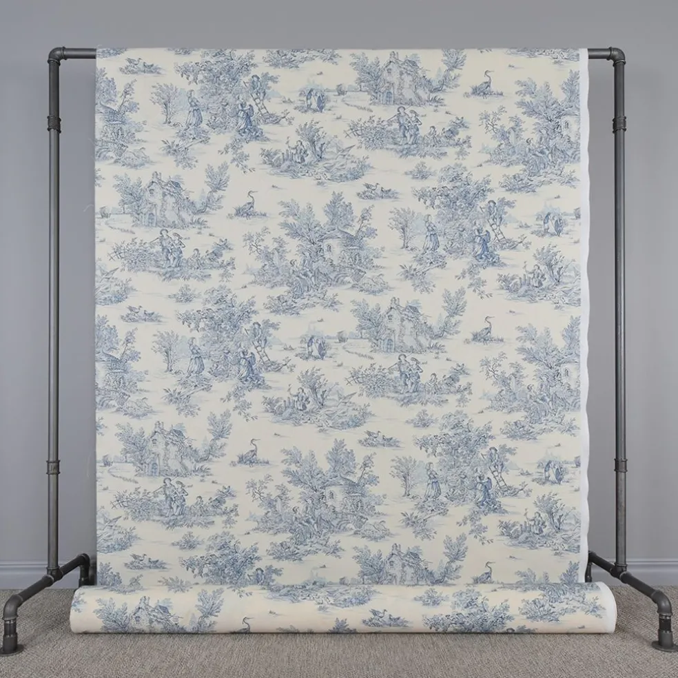 Pastorale tyg med Toile de Jouy mönster