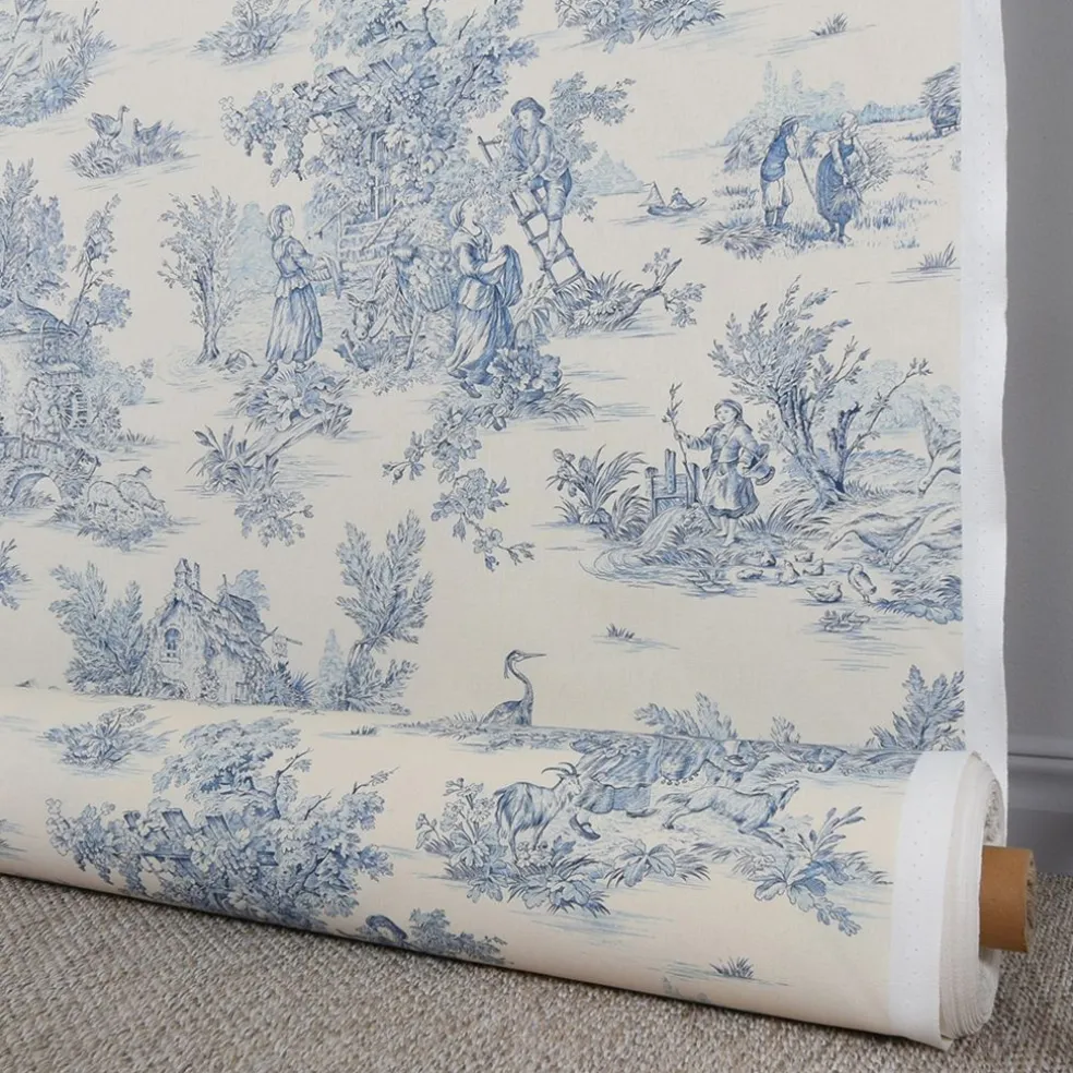 Pastorale tyg med Toile de Jouy mönster
