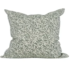 Ramas allmogegrön kuddfodral med kvistar och blad