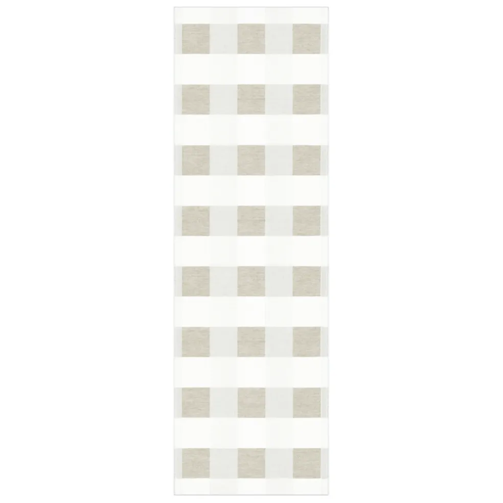 Schack beige löpare 35X110 - Ekelunds Linneväveri
