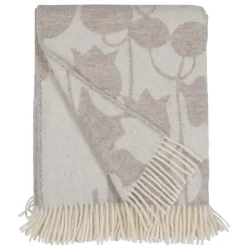 Skogen beige ullpläd - Almedahls