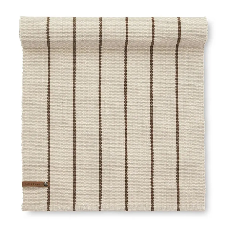 Striava beige löpare 35x120 cm